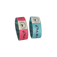 Bracelets promotionnels personnalisés en polyester extensible, imprimés par transfert thermique, imitation tissée antique, avec logo sur mesure