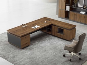 Table de bureau d'affaires de luxe moderne: conception de poste de travail élégante pour les besoins de meubles commerciaux - Product Image 5