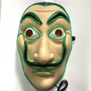 Plus Populaire Effrayant LED Fête Halloween Lueur Allument Masque Réaliste - Product Image 6