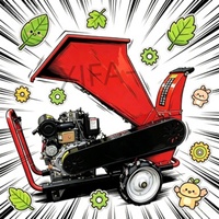 Zelfvoorzienende trommelhoutversnipperaar, PTO-aangedreven, 8 inch houtversnipperaar voor tractor, landbouwhoutversnipperaar met hydraulische invoer