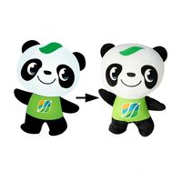 Nouveau design de jouets en peluche réaliste mignon personnalisé belle fabriqué sur mesure en Chine pas cher bambou bébé Babi Animal Panda en peluche jouet