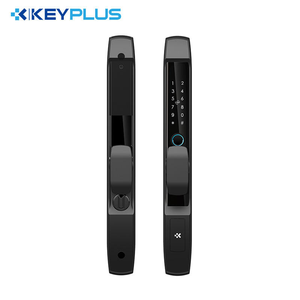 Kunci pintu cerdas sidik jari, kunci kartu rumah pintar Wifi gigi biru - Product Image 1