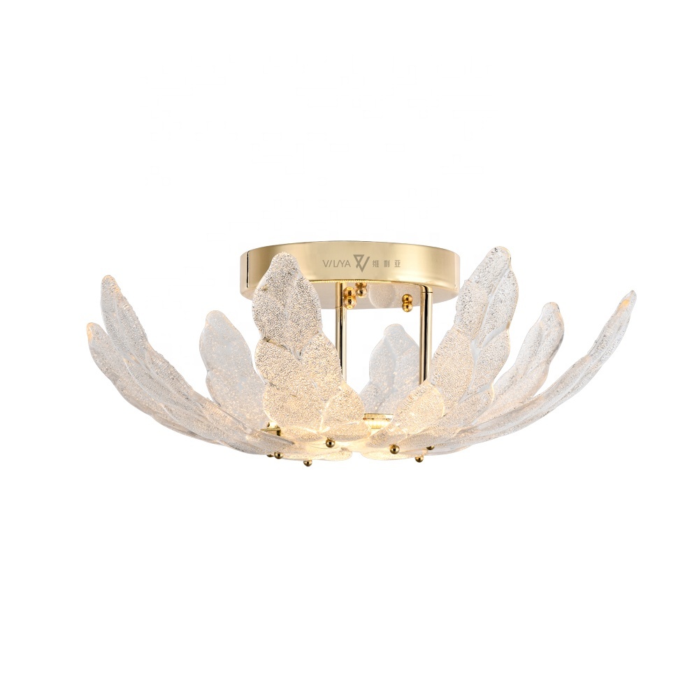 Modern Luxury Lamps Decor Led Ceiling Light Indoors Handmade Glass Ceiling Lamp Lighting