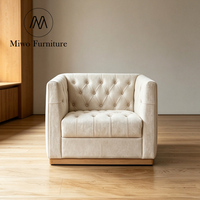 Fauteuil contemporain en cuir véritable, chaise d'appoint confortable, chaise de lecture, chaise de salon, chaise Chesterfield