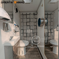 Toilette de WC portable de luxe au design chinois avec douche à rail pour événements et camp Vente directe de Chine