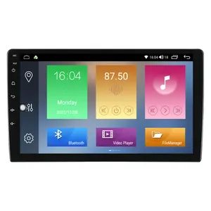 Radio con GPS para coche, reproductor con android, 9 pulgadas, dvd, doble capa, pantalla táctil, compatible con audio