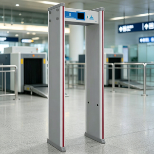 Détecteur de métaux intelligent à passage traversant 18 zones avec alarme sonore et lumineuse double pour aéroports et gares - Product Image 2