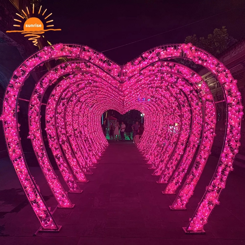 Décoration Cœur Lumineux LED Magic Glo - Or Rose, Idéal Pour Mariage, Noël, Fêtes - Neuf Sous Emballage