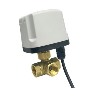 Моторизованный шаровой кран 1/2", 3/4", 1" с защитой IP65, 220В/12В/24В, трехпроводной, с одним управлением, трехходовой, Т/Л тип, регулирующий клапан - Product Image 1