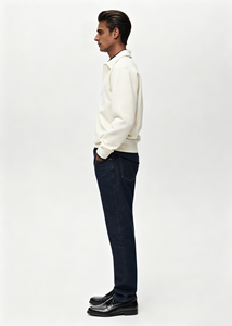 <span class=keywords><strong>Felpa</strong></span> <span class=keywords><strong>con</strong></span> Cappuccio in Cotone di Alta Qualità <span class=keywords><strong>con</strong></span> Logo Ricamato Personalizzato, Vestibilità Regolare, Colletto a <span class=keywords><strong>Polo</strong></span> e Bottoni in Spugna Francese per Uomo - Product Image 4