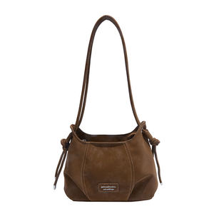 Sac fourre-tout en PU imperméable pour femme, mode automne/hiver 2025, grande capacité, style vintage, usage quotidien, deux anses - Product Image 2