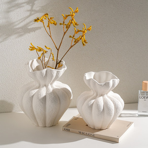 <span class=keywords><strong>Jarrones</strong></span> de decoración de mesa mate con pintura de diseño 2024 para el hogar jarrón de cerámica moderno - Product Image 1