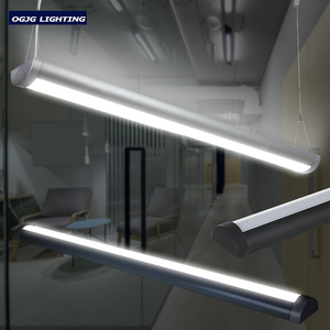 Perumahan aluminium Diffuser PC lampu gantung Linear lampu liontin perlengkapan kawat gantung lampu gantung
