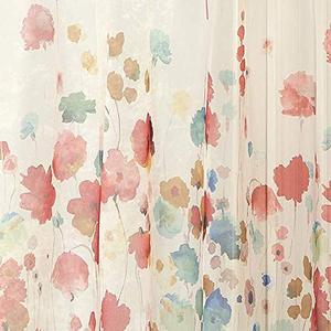 Ensemble de rideaux de cuisine semi-transparents à motif floral botanique pissenlit, <span class=keywords><strong>3</strong></span> pièces, à passe-tringle, 2 niveaux, 100 % polyester, pour fenêtre en <span class=keywords><strong>baie</strong></span> - Product Image 4