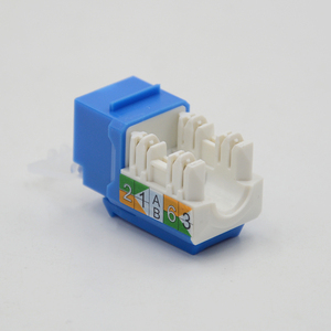 Jack Modulare di Rete di Alta Qualità RJ45 UTP 90 Gradi Cat6A Keystone Jack con Copertura - Product Image 5