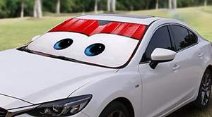 Dessin animé <span class=keywords><strong>yeux</strong></span> avant Auto <span class=keywords><strong>voiture</strong></span> <span class=keywords><strong>pare</strong></span>-brise <span class=keywords><strong>pare</strong></span>-<span class=keywords><strong>soleil</strong></span> sans dommage accessoire intérieur à la mode pour la protection thermique et le style - Product Image 2