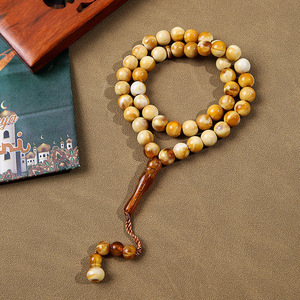 Resina islámica Misbaha ámbar <span class=keywords><strong>Rosario</strong></span> pulsera 33 cuentas oración musulmana Tasbih regalo religioso tradicional <span class=keywords><strong>para</strong></span> <span class=keywords><strong>mujer</strong></span> - Product Image 3