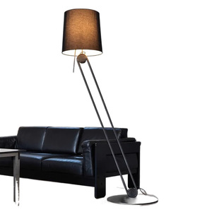 Modern Art Floor Lamp Led Light Source <b>Switch</b> Control Home Living Room Bedroom <b>Standing</b> Lamp Fabric Shade 3-5m Irradiation - Product Image 5
