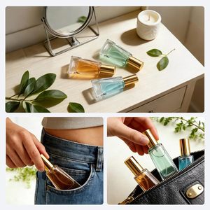 High-end Unique Design Recyclable Empty Fancy Tube Shape <b>Mini</b> Clear Glass Spray Perfume <b>Bottle</b> 10ML - Product Image 6
