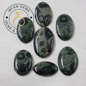 Premium Quality Natural Green Black Kambaba Jasper Oval Cut Cabochons Loose <b>Beads</b> Gemstone DIY Jewelry Making and Wholesale - Product Image 5