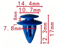081479 JIUMAIL Nouveaux clips de fixation en plastique POM pour automobile, attaches rapides, clips de garniture de voiture, attaches de panneau de bas de caisse Mitsubishi