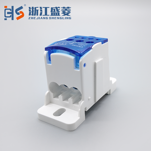 Conectores de Fios Elétricos UKK 80A Universais Unipolares para Distribuição de Energia em Caixa de Junção Terminal de Trilho Din - Product Image 2