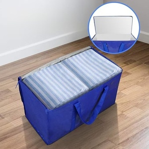 Bolsas <span class=keywords><strong>de</strong></span> almacenamiento tejidas PP reutilizables <span class=keywords><strong>de</strong></span> gran capacidad personalizadas al por mayor calientes <span class=keywords><strong>con</strong></span> asa móvil impermeable para vendedor caliente <span class=keywords><strong>de</strong></span> <span class=keywords><strong>Amazon</strong></span> - Product Image 5