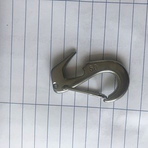 Gancho de cola de milano de acero inoxidable Eda 316 de 55 mm, gancho de resorte pulido para uso general en la industria náutica - Product Image 2