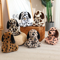 Boneka Anjing Dalmatian Duduk CHIQUE, Lucu dan Menggemaskan, Boneka Anjing Berbintik Kecil untuk Boneka Penghibur Anak