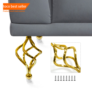 Toco Metal Fancy ultimi mobili angolo 20 Cms nuove gambe da ufficio dorate per divani ad anello Natuzzi Buffer ferro cromato In India