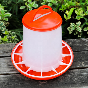 Poultry Drinker &amp; <strong>Feeder</strong> for Farms Durable Plastic Bird <strong>Feeders</strong> &amp; Drinkers Lightweight &amp; Easy Clean White &amp; Red - Product Image 6