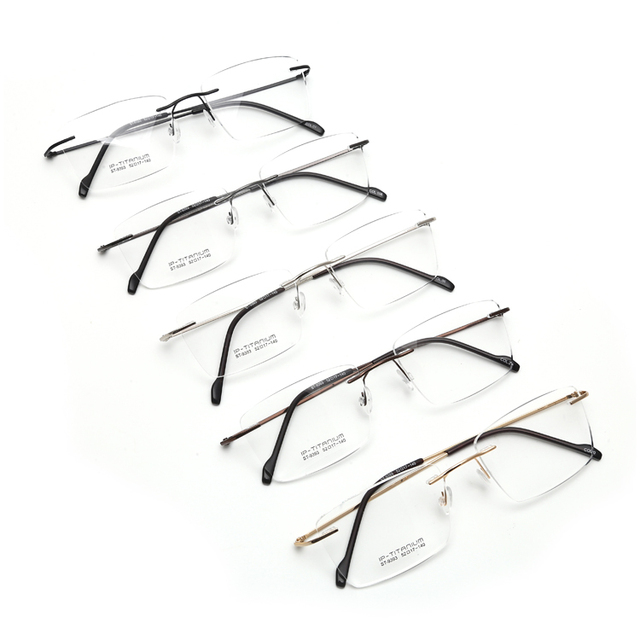 Hot Sale Beta Titanium Optical Frames Rimless Eyewear