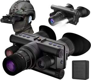 Télescope de vision nocturne infrarouge monté sur la tête Z9157 avec zoom 8x, portée de 600 m, lunettes de casque réfractives à 10 lames avec WIFI - Product Image 1