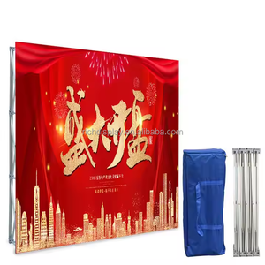 壁バナーポップアップ屋外壁広告バナープロモーションポータブルカスタムファブリック印刷バックドロップ - Product Image 1