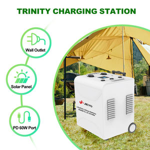 5000W Draagbare Energie Centrale 5376Wh 51.2V LiFePO4 Zuivere Sinusgolf Buiten Mobiele Zonnegenerator Auto Noodstroomvoorziening <span class=keywords><strong>Trolley</strong></span> - Product Image 1