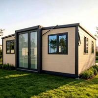 Maison pliable, extensible, modulaire, préfabriquée en acier, mini-villa mobile, maison de vacances, camping, maison de retraite