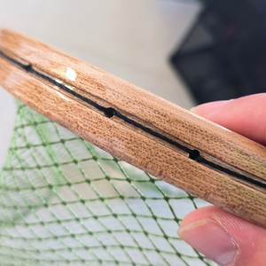 Trọng Lượng Nhẹ Polyester Lưới Ngâm Nhựa Cá <span class=keywords><strong>Net</strong></span> Với Tay Cầm Bằng Gỗ - Product Image 5