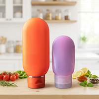 Bouteilles en HDPE pour shampoing/lotion - Modèle heypack LD001 avec bouchon à clapet