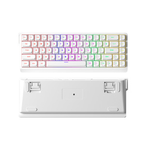 Clavier filaire à sensation mécanique, silencieux, pour le bureau et le jeu, portable, compact, avec un petit format de clavier à ruban - Product Image 5