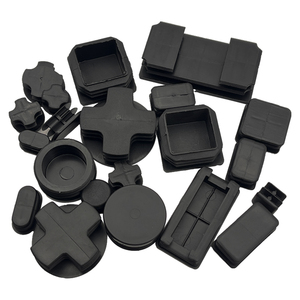 Bouchons en plastique pour Tube 25MM * 50MM Tube carré ABS Nylon PP <span class=keywords><strong>PVC</strong></span> raccord de tuyau extrémité réglable trous filetés douille écrou carré <span class=keywords><strong>bouchon</strong></span> - Product Image 3
