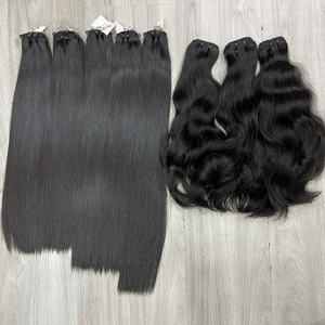 Vente en gros d'extensions de cheveux humains à double tirage extensions de cheveux à la kératine pré-collée faisceaux de cheveux droits et ondulés - Product Image 4