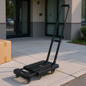 Chariot pliant à 6 roues, capacité 500 lbs, chariot utilitaire pliable pour le transport d'outils et de bagages - Product Image 3