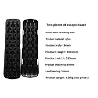 Kit d'outils d'urgence 4X4 pour camions et voitures tout-terrain Tapis de traction de récupération Planches et base de levage pour sable, neige et boue