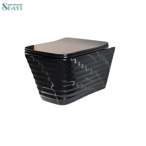 SADYI High-end One-Piece Wall Mounted WC Toilet Bowl <strong>White</strong> <strong>Black</strong> Marble Hanging <strong>Bathroom</strong> Ceramic Wall Hung Toilets - Product Image 5