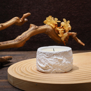 Embossed Cup Scented Candle Natural Plant <b>Wax</b> Home Fragrance For Living Room Bedroom Decor Birthday Souvenir Gift - Product Image 2