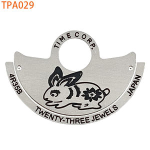 Piezas de Movimiento para Reloj NH35, 12 Animales del Horóscopo Lunar Chino, Elementos 4R35B, Rotor NH36, Lámina Metálica con Letras para Rotor - Product Image 6