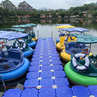QIQU TikTok Viral HDPE mit Musik und Lichtern Wasserpistolen Wasserspiele für Erwachsene & Kinder Aufblasbare Elektrische Bumper Boote