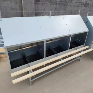 Boîte de ponte facile à nettoyer à 3 compartiments Boîte de ponte pour poules Nid pour poules - Product Image 5