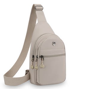 Bolso Bandolera de Nailon Unisex con Cierre de Cremallera y Decoración, Personalizable con Logotipo, para Uso Diario - Product Image 4