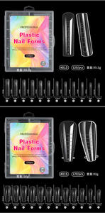 120 <span class=keywords><strong>Piezas</strong></span>, 28 Estilos, Extensiones de Uñas de Plástico de Cobertura Completa, Multi-forma, Cuadradas y Stiletto, para Uso en Dedos - Product Image 5